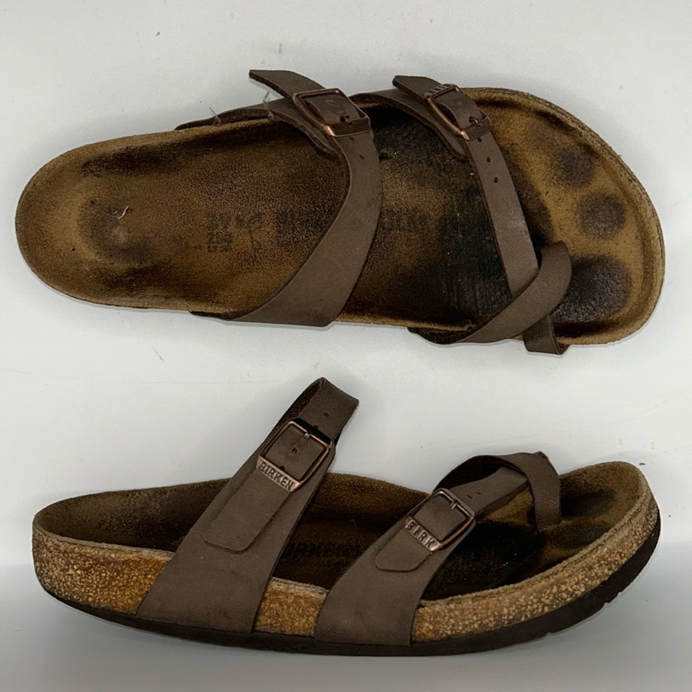 Birkenstock Women’s Mayari Birkibuc Mocha Sandal size 39